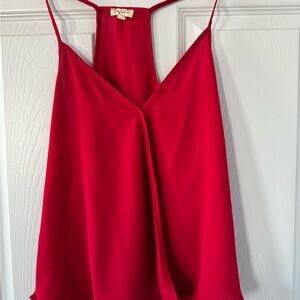 Lily White Vibrant Red Camisole